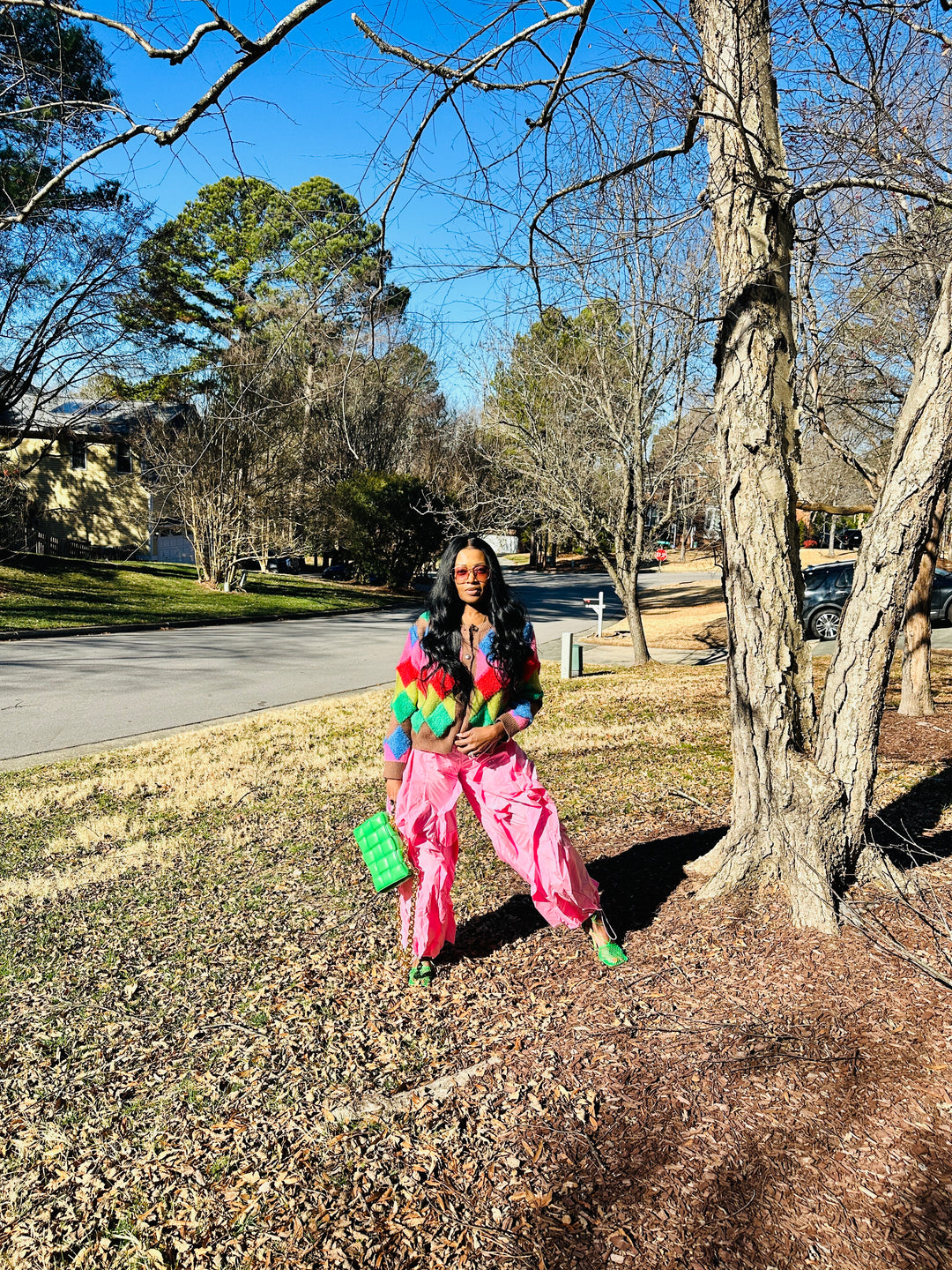 NEW All the Frills Cargo Pants - Bubblegum Pink