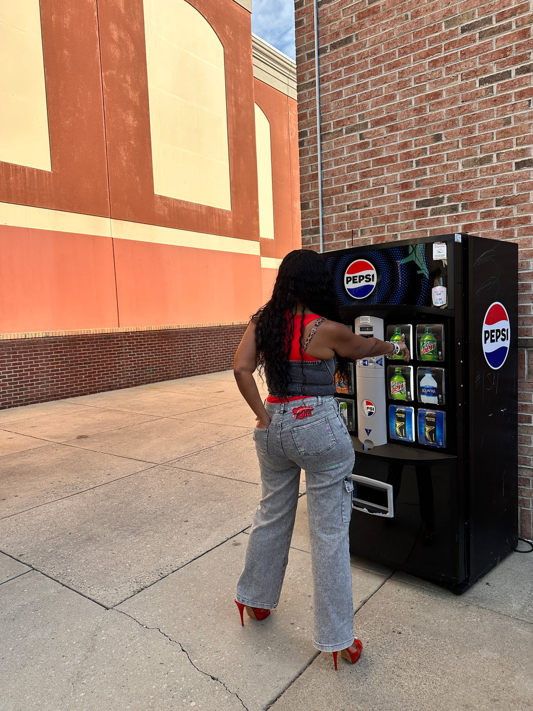 Route 26 Stretch Cargo Patch Jeans - Black Wash