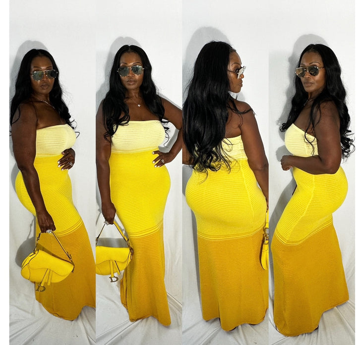 RESTOCKED Sunshine Gradient Maxi dress ships 9/6