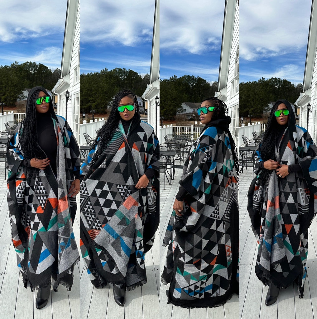 Shop Our Wholesale Hood Poncho - Bohemian Winter Coat