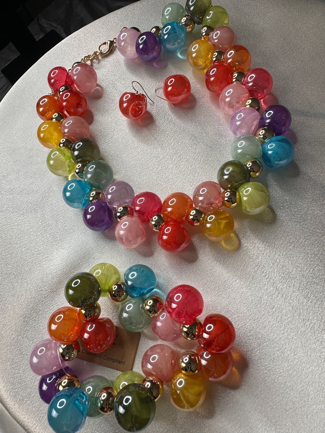 Like Candy Chunky Stretch Fashion Cluster Bracelet - Multi Color