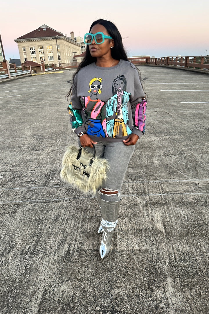 RESTOCKED City Chic Graphic Sweatshirt