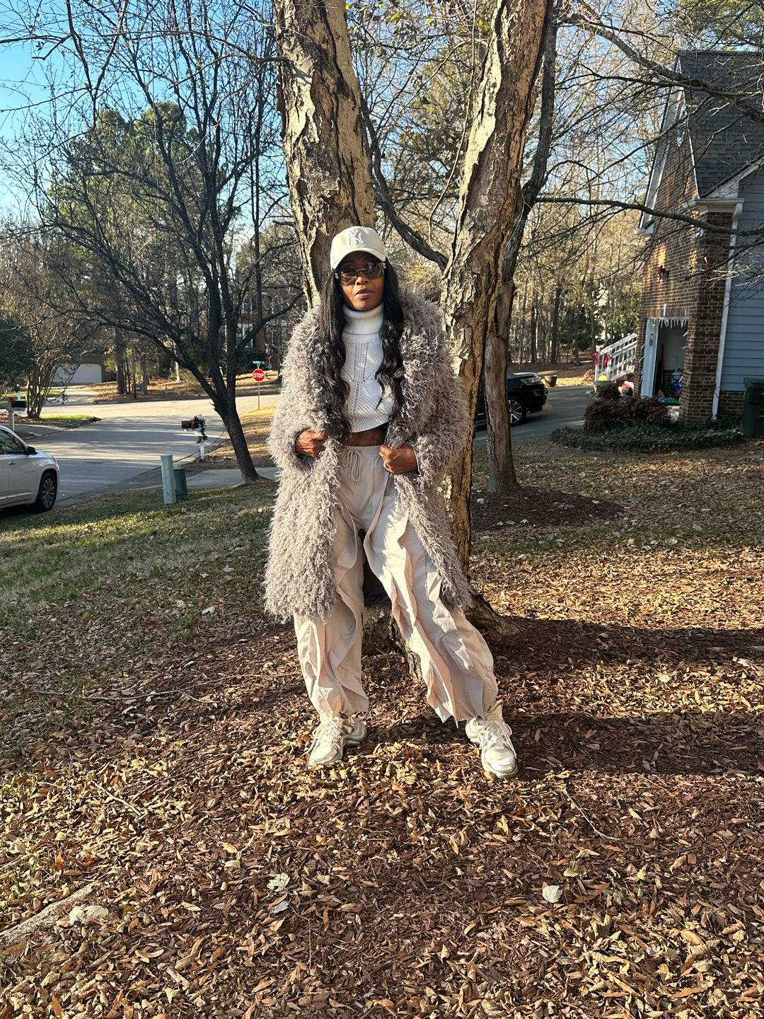 All the Frills Cargo Pants - Light Dove Grey