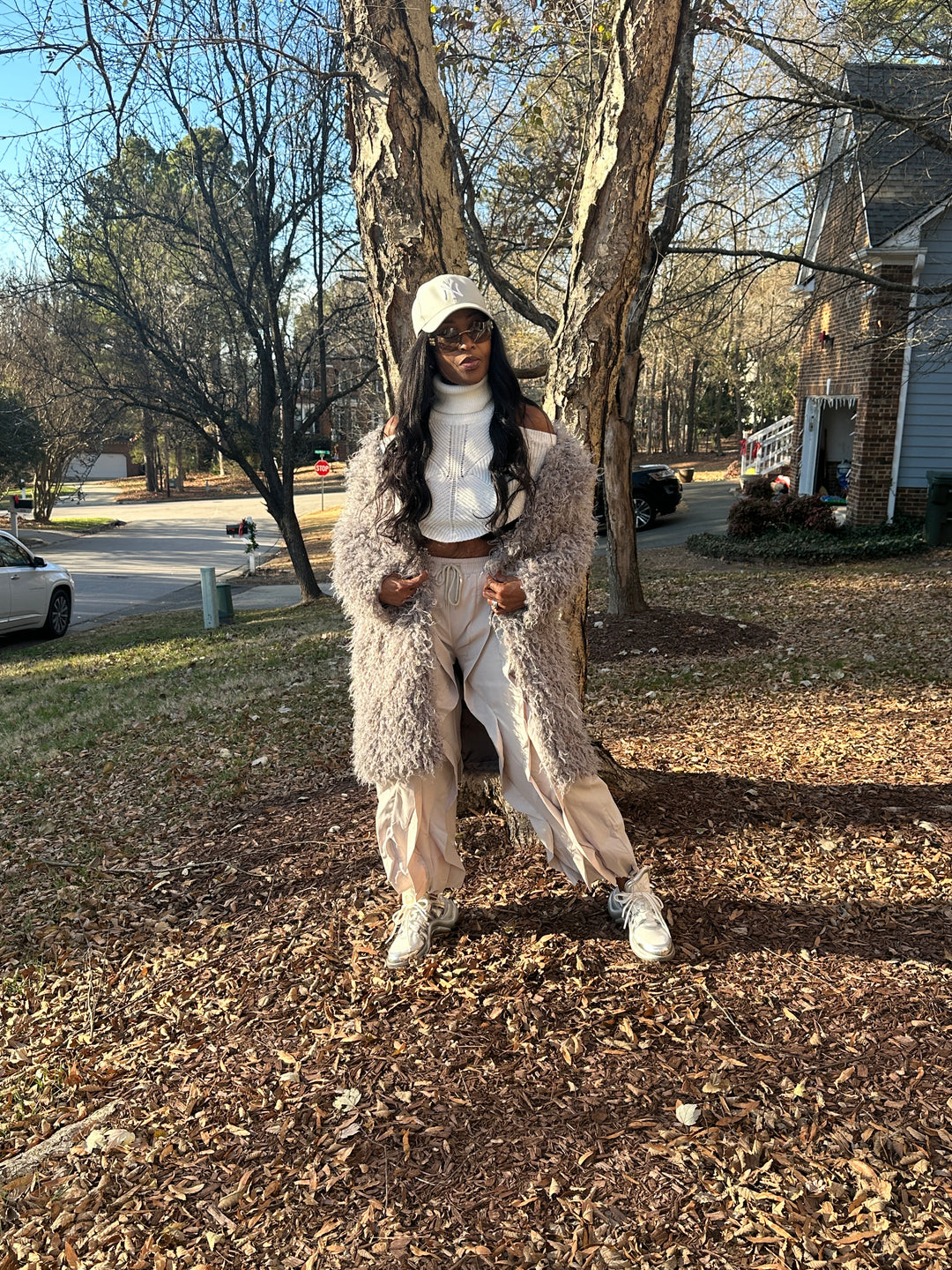 All the Frills Cargo Pants - Light Dove Grey