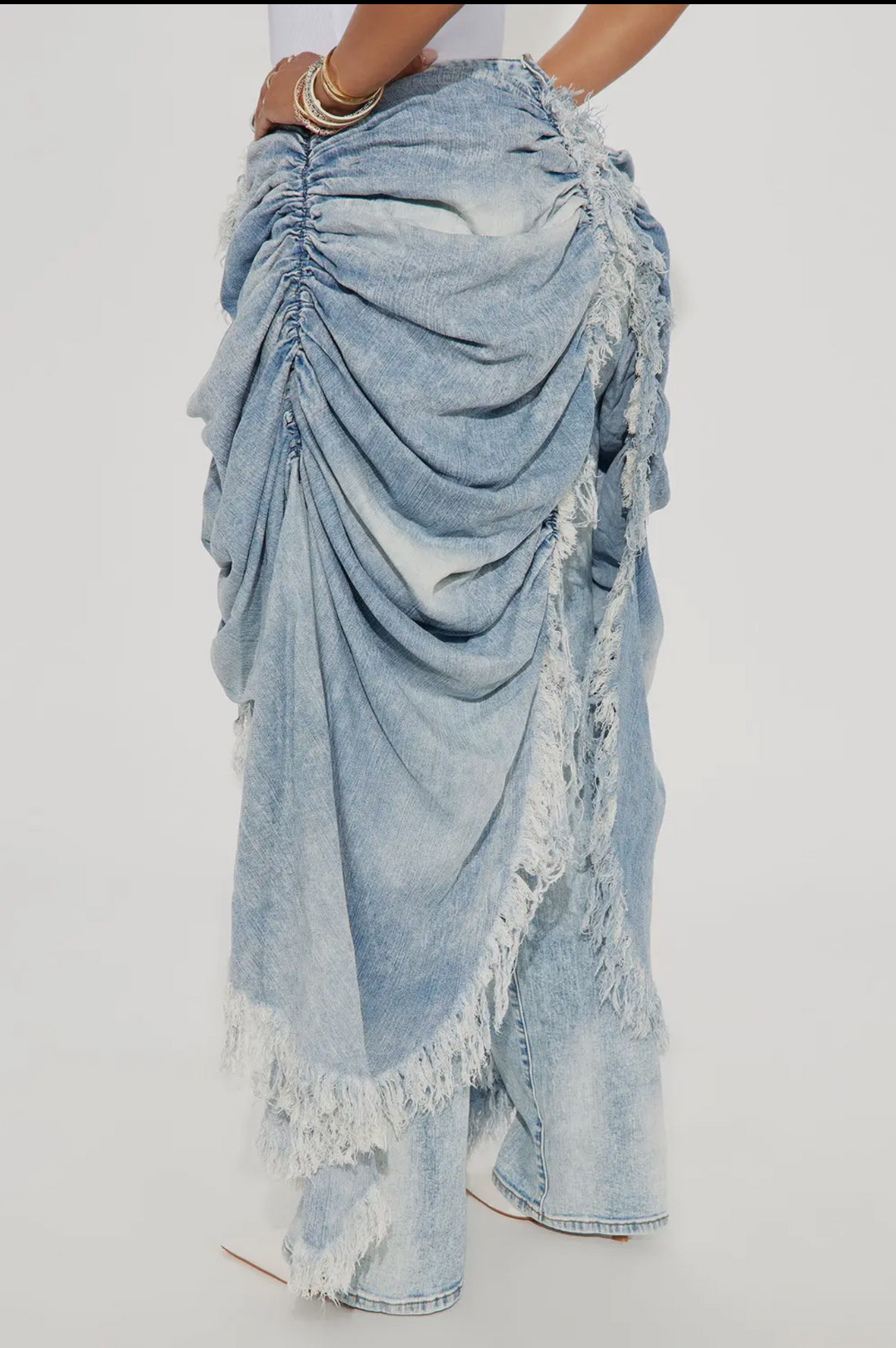 It's All In The Drapes Denim Overlay Jeans