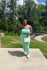 Summertime 2 Piece Tube Set - Mint Plus Size