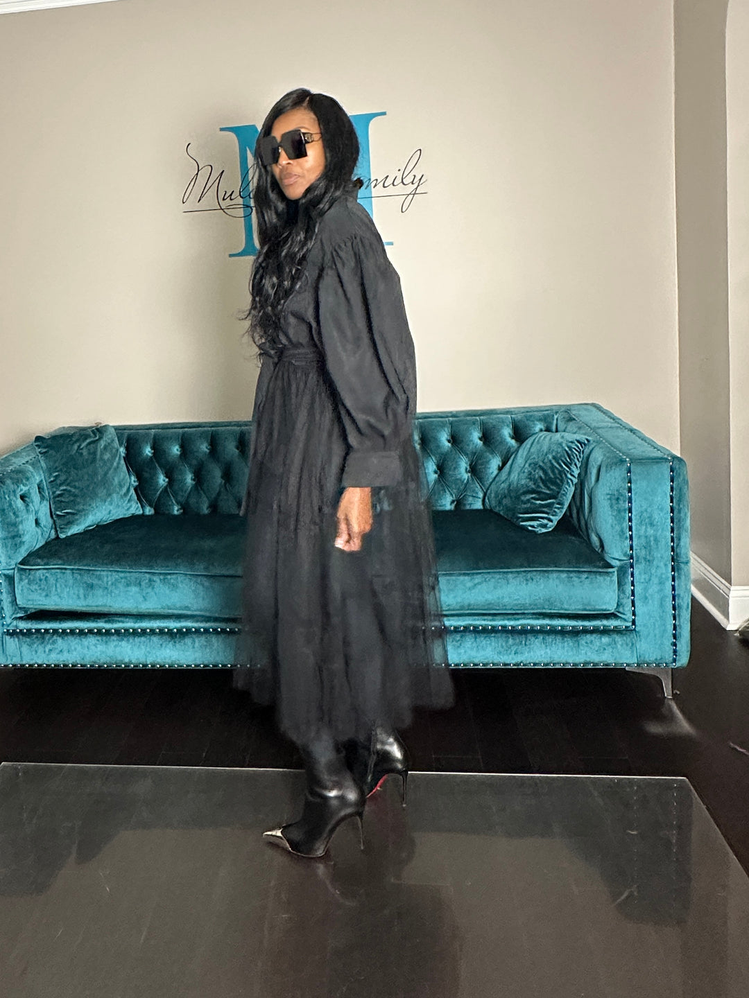 Adore Me Shirt Dress Black