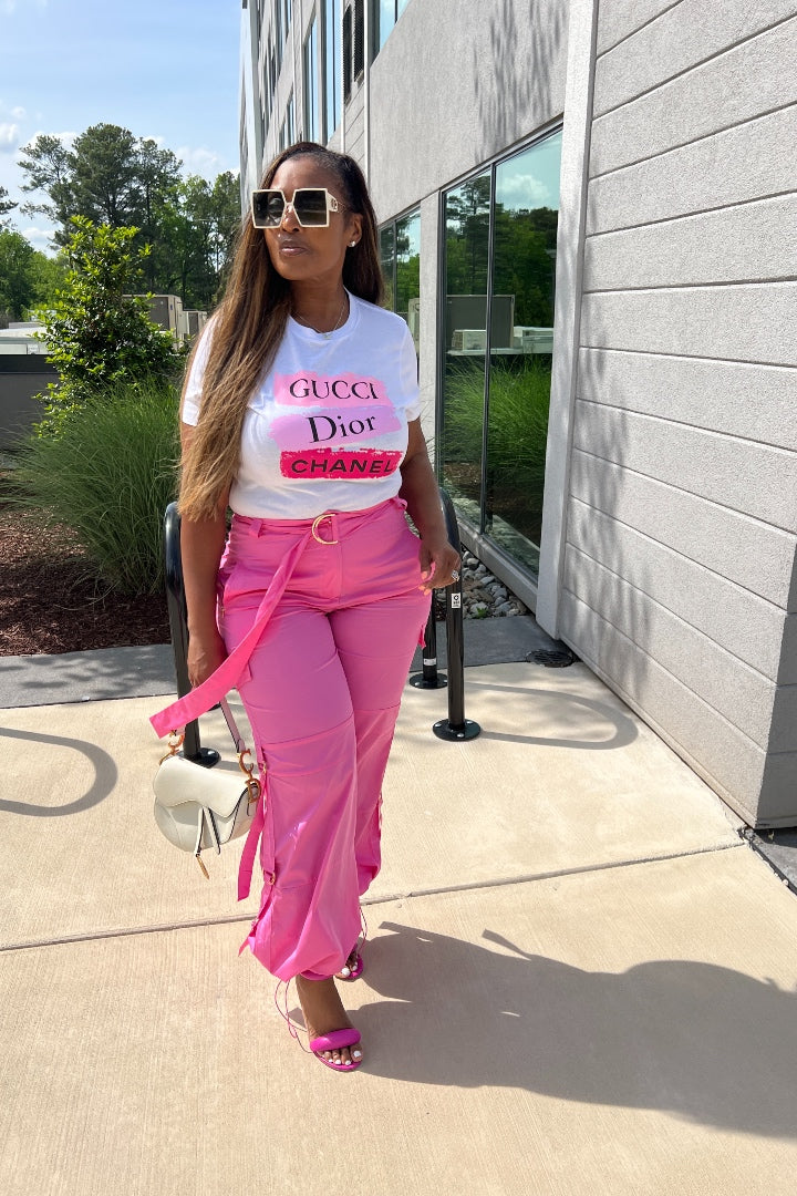 Fancy Graphic Tee - Pink Blend