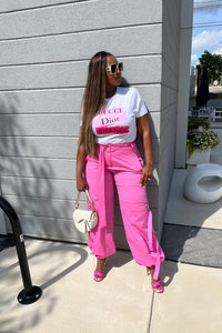 Fancy Graphic Tee - Pink Blend