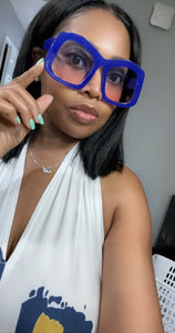 RESTOCK COMING SOON! Fashionista Large Frame Sunglasses - Cobalt Blue