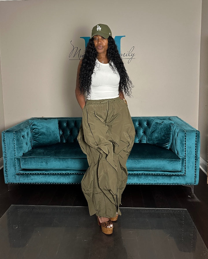 NEW All the Frills Cargo Pants - Olive