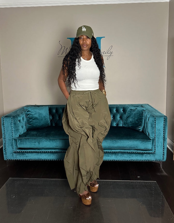 NEW All the Frills Cargo Pants - Olive
