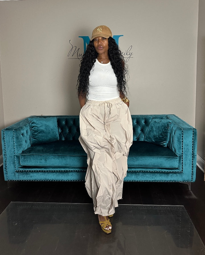 NEW All the Frills Cargo Pants - Beige