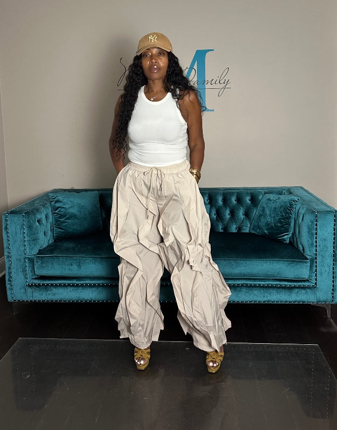 NEW All the Frills Cargo Pants - Beige