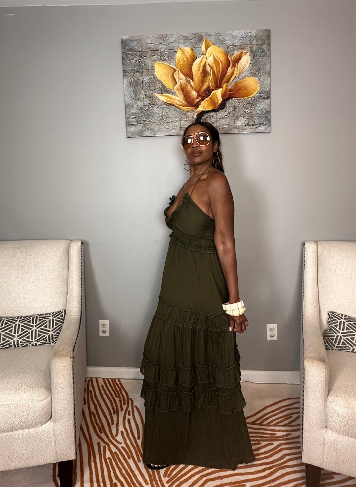 Grown Woman Summer Tiered Maxi Dress
