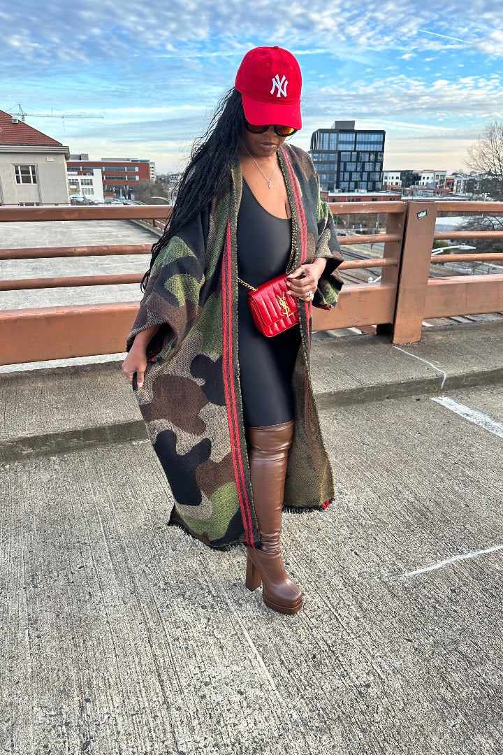 S/M Camo Long Sleeve Cardigan main image 0