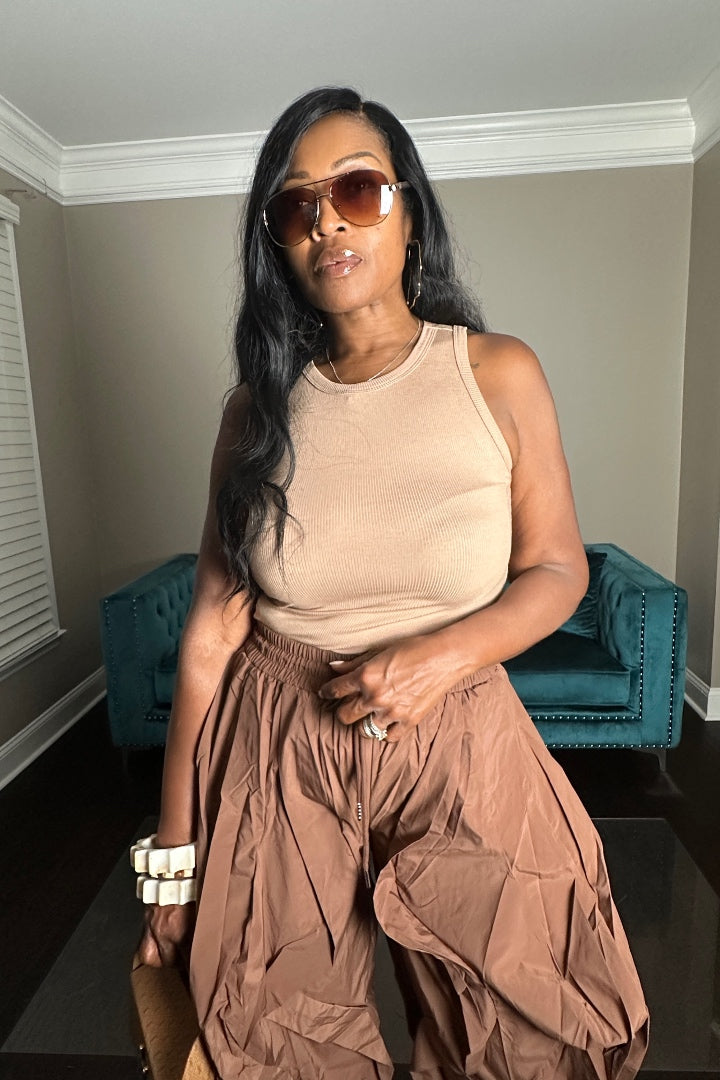 NEW All the Frills Cargo Pants - Chocolate Brown
