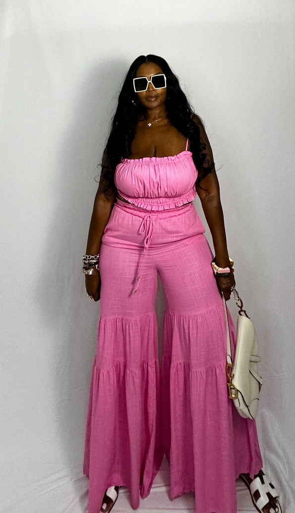 パンツ Fallett Two-way layered skirt pants pink FA2403PT06PI 2-WAY LAYERED SKIRT PANTS PINK - FALLETT | 60% - Asian