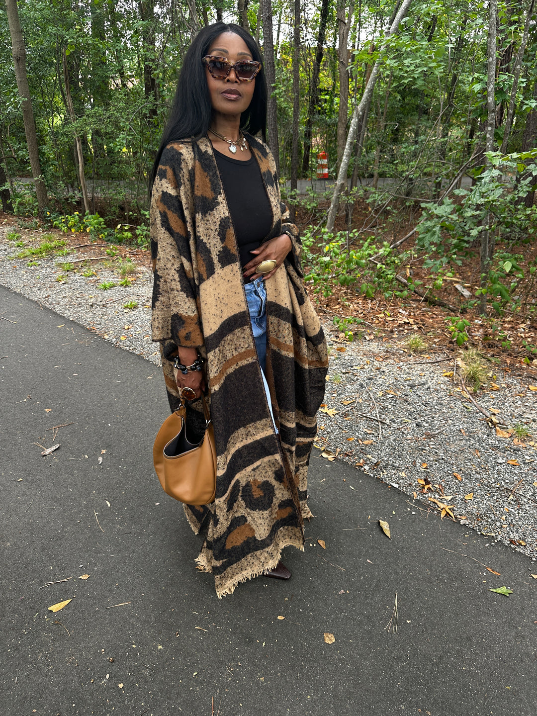 Winter Fashion Leopard Print Kimono Coat Ships 9/21
