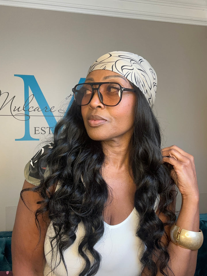 Summer Mood Scarf - Black Tan Red Blend