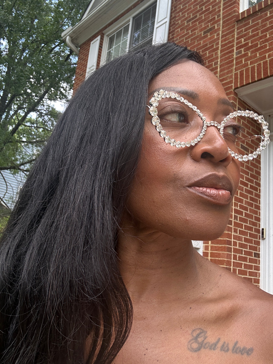 Diamond Princess  Frame Sunglasses