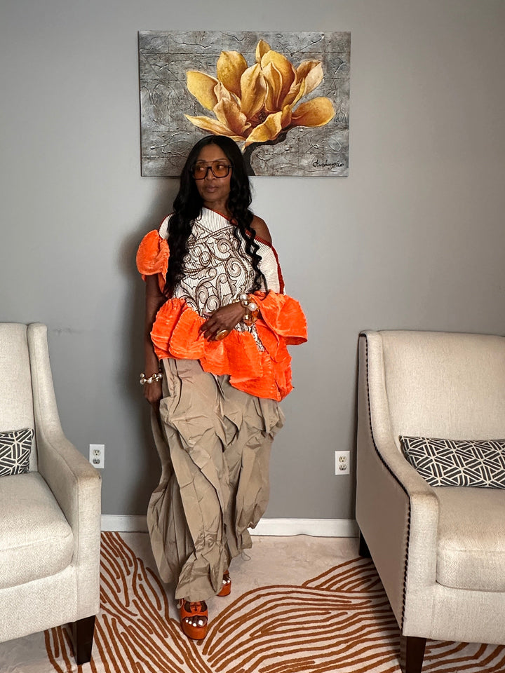 NEW All the Frills Cargo Pants - Taupe