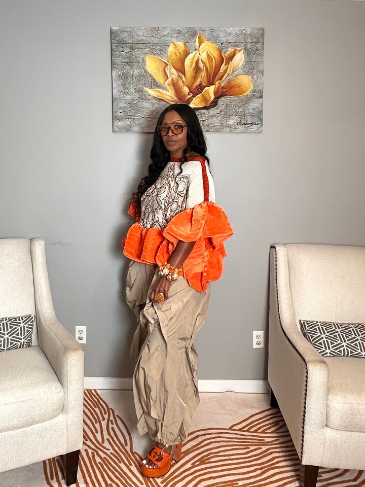 NEW All the Frills Cargo Pants - Taupe