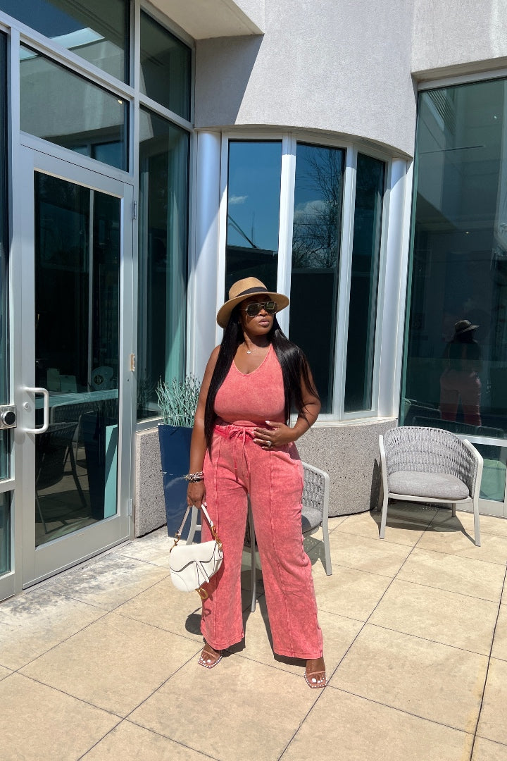Acid Wash Bodysuit - Copper Bodysuit only