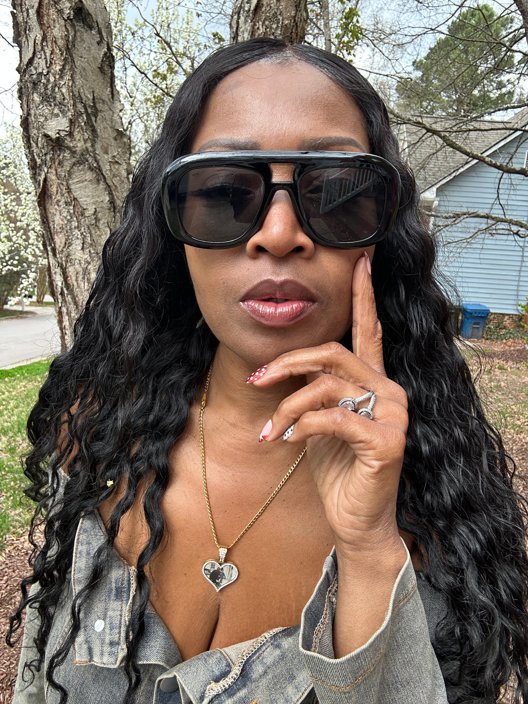 Fashion Black Oversize Sunglasses - Black Blend