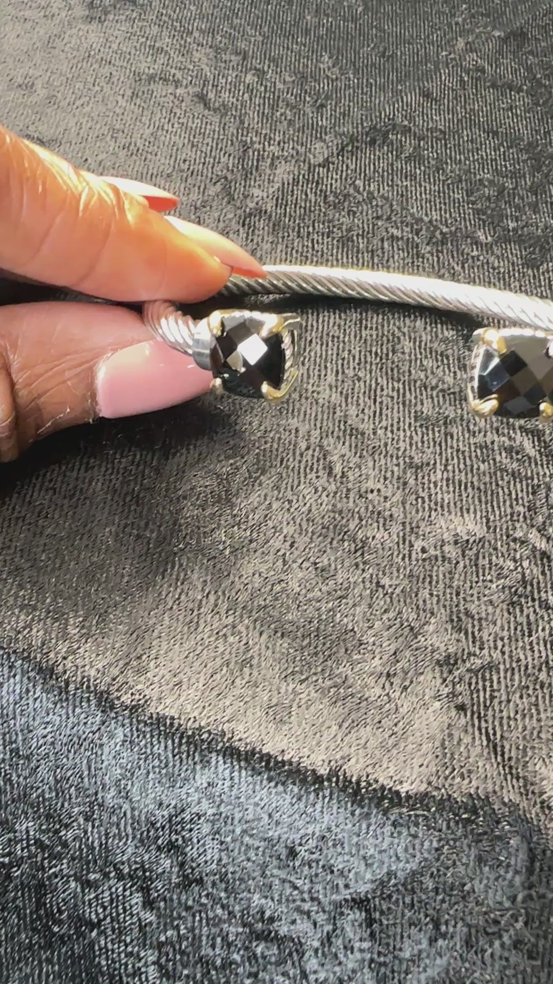 Faux Real Cable Bracelet - Black