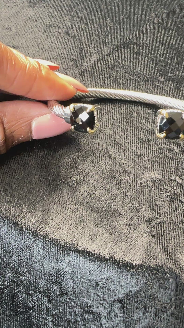 Faux Real Cable Bracelet - Black