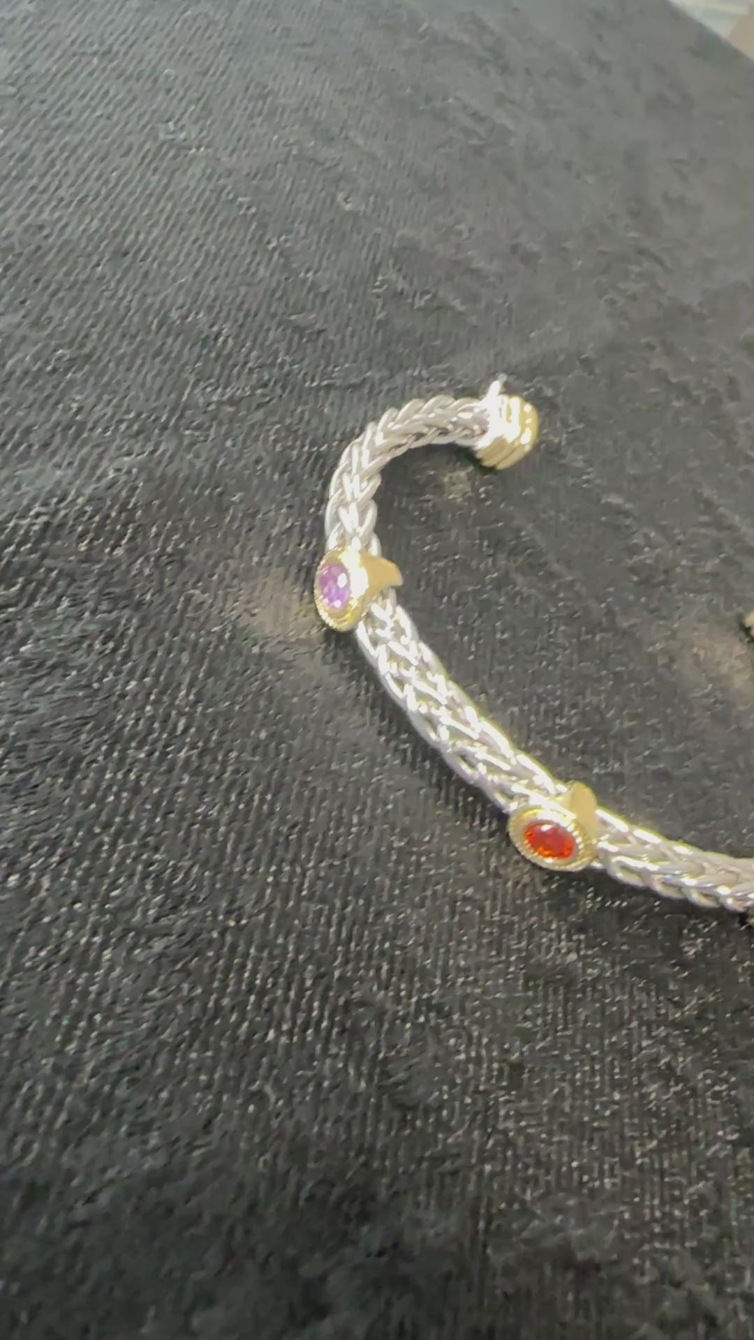 Faux Real Cable Bracelet - Multi Color Thin Cuff