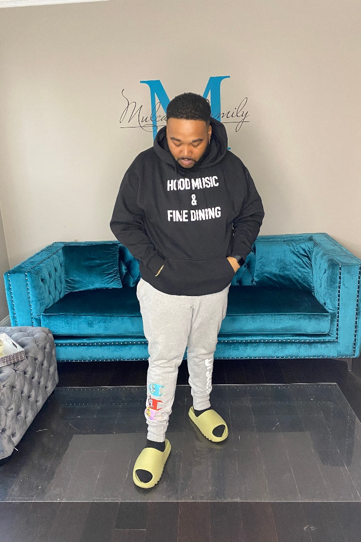 RESTOCKED Unisex Hood Music and Fine Dining Hoodie