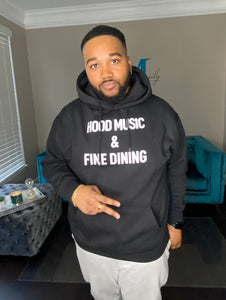 RESTOCKED Unisex Hood Music and Fine Dining Hoodie