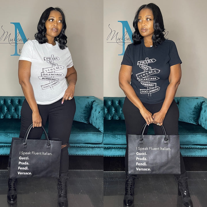 NEW Expensive Tee - Italian Fashion - Black