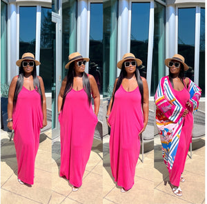 RESTOCKED Summertime  Maxi - Fuchsia