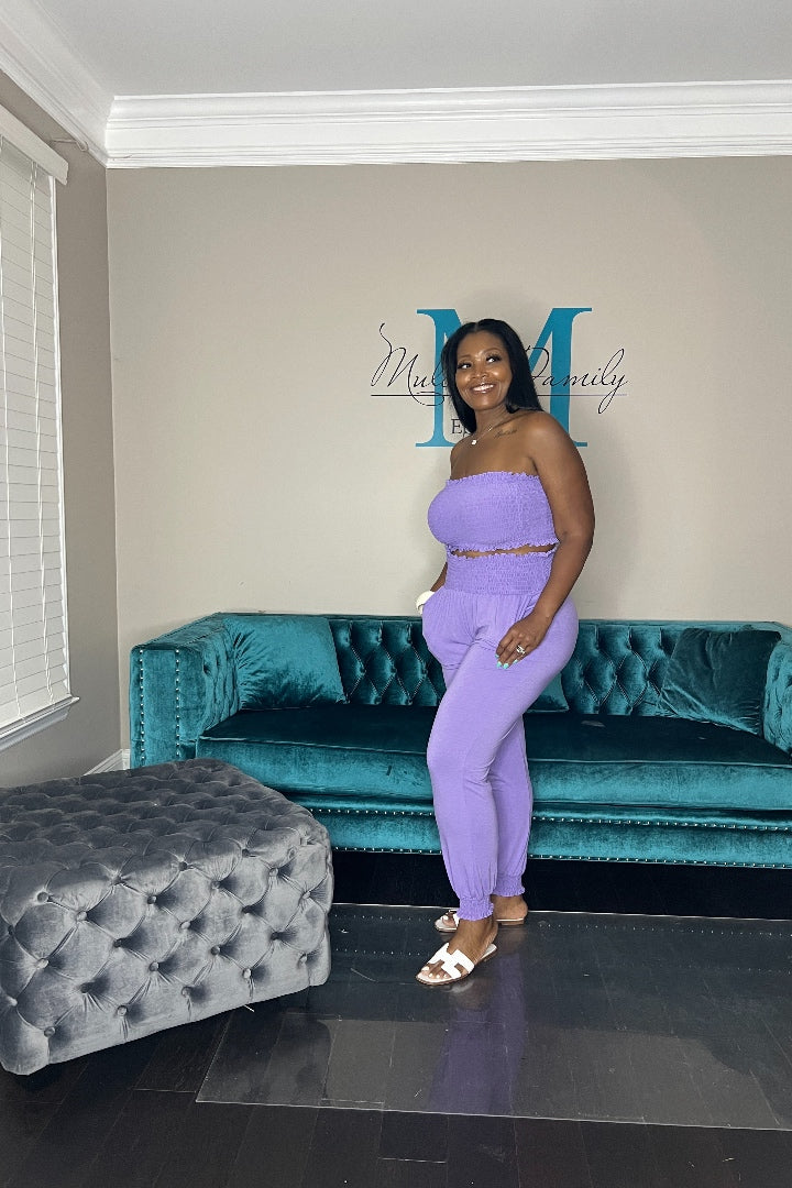 Summertime 2 Piece Tube Set - Lavender