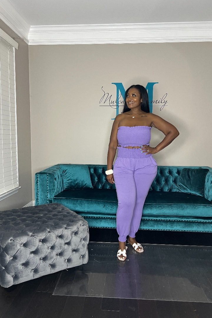 Summertime 2 Piece Tube Set - Lavender