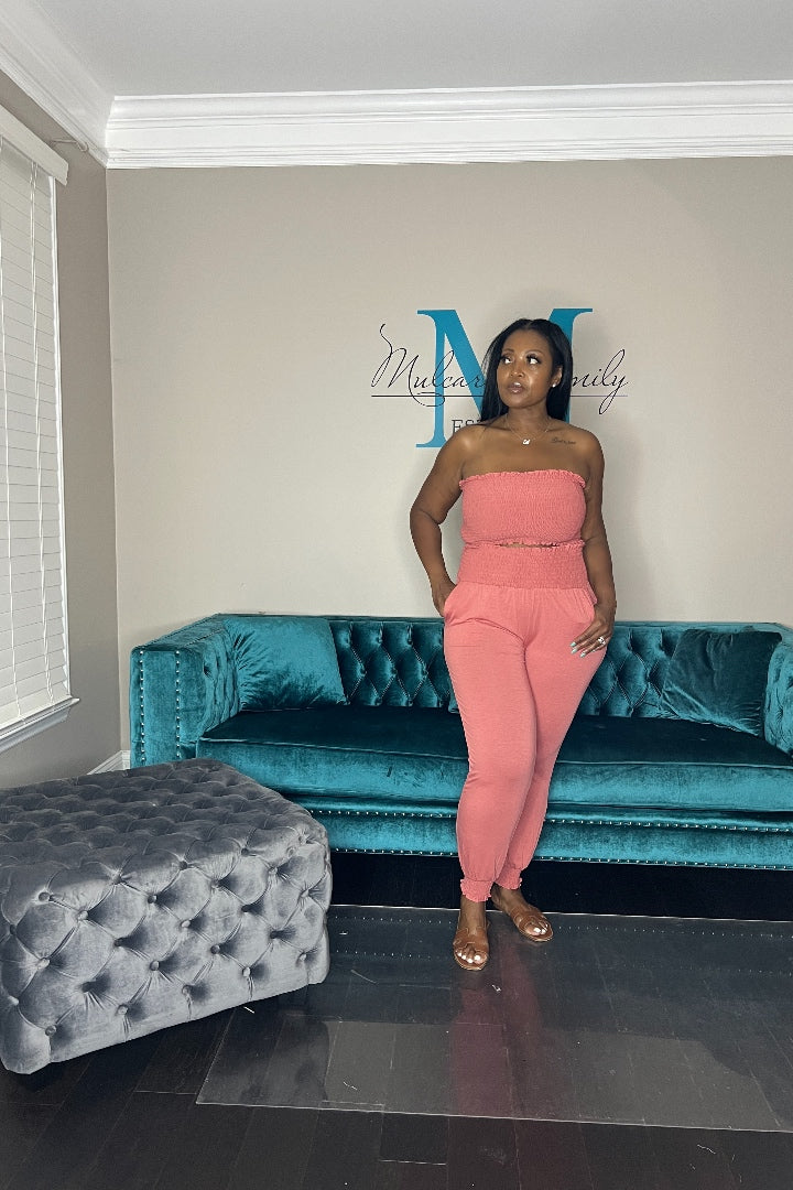 Summertime 2 Piece Tube Set - Desert Rose
