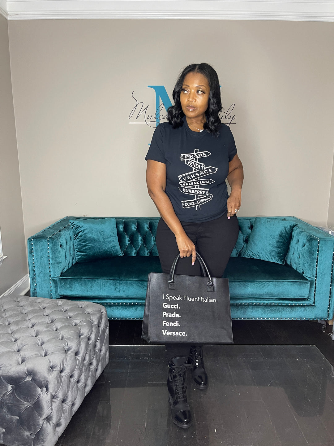 NEW Expensive Tee - Italian Fashion - Black