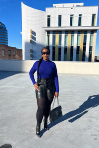Essentials High Neck Bodysuit - Electric Blue Bodysuit Only
