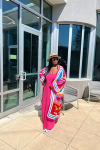 RESTOCKED Summertime  Maxi - Fuchsia