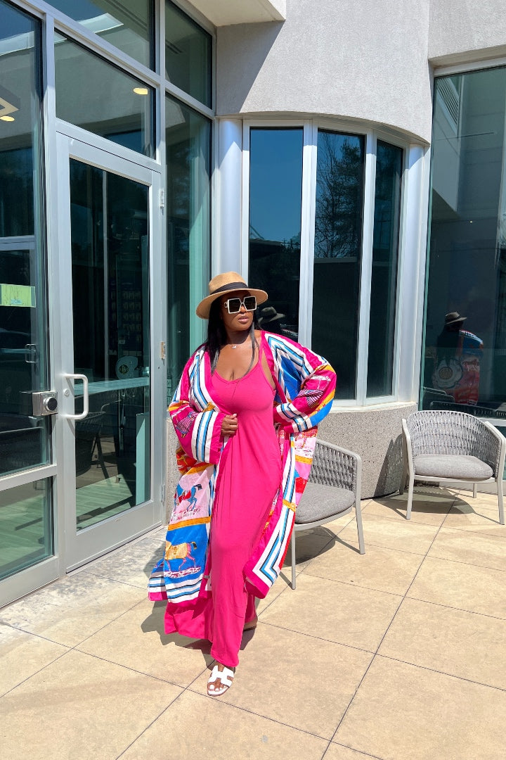 RESTOCKED Summertime  Maxi - Fuchsia