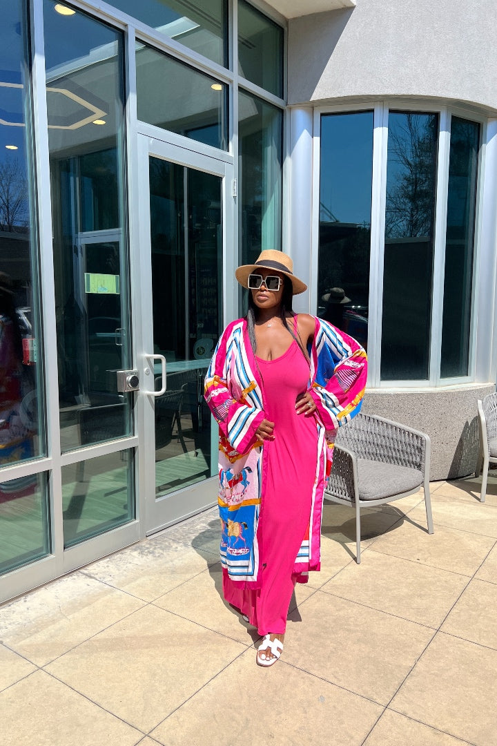 RESTOCKED Summertime  Maxi - Fuchsia
