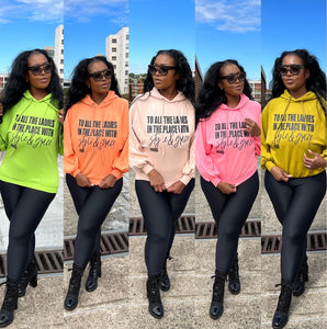 Biggie Style and Grace Hoodie - Bright Pink
