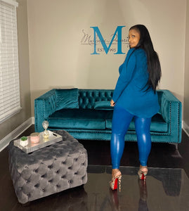 RESTOCKED Faux Leather Luxe Teal Set
