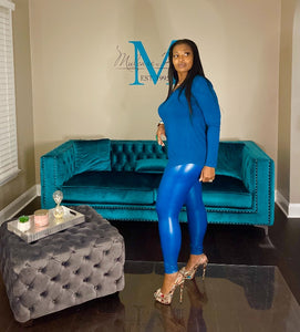 RESTOCKED Faux Leather Luxe Teal Set